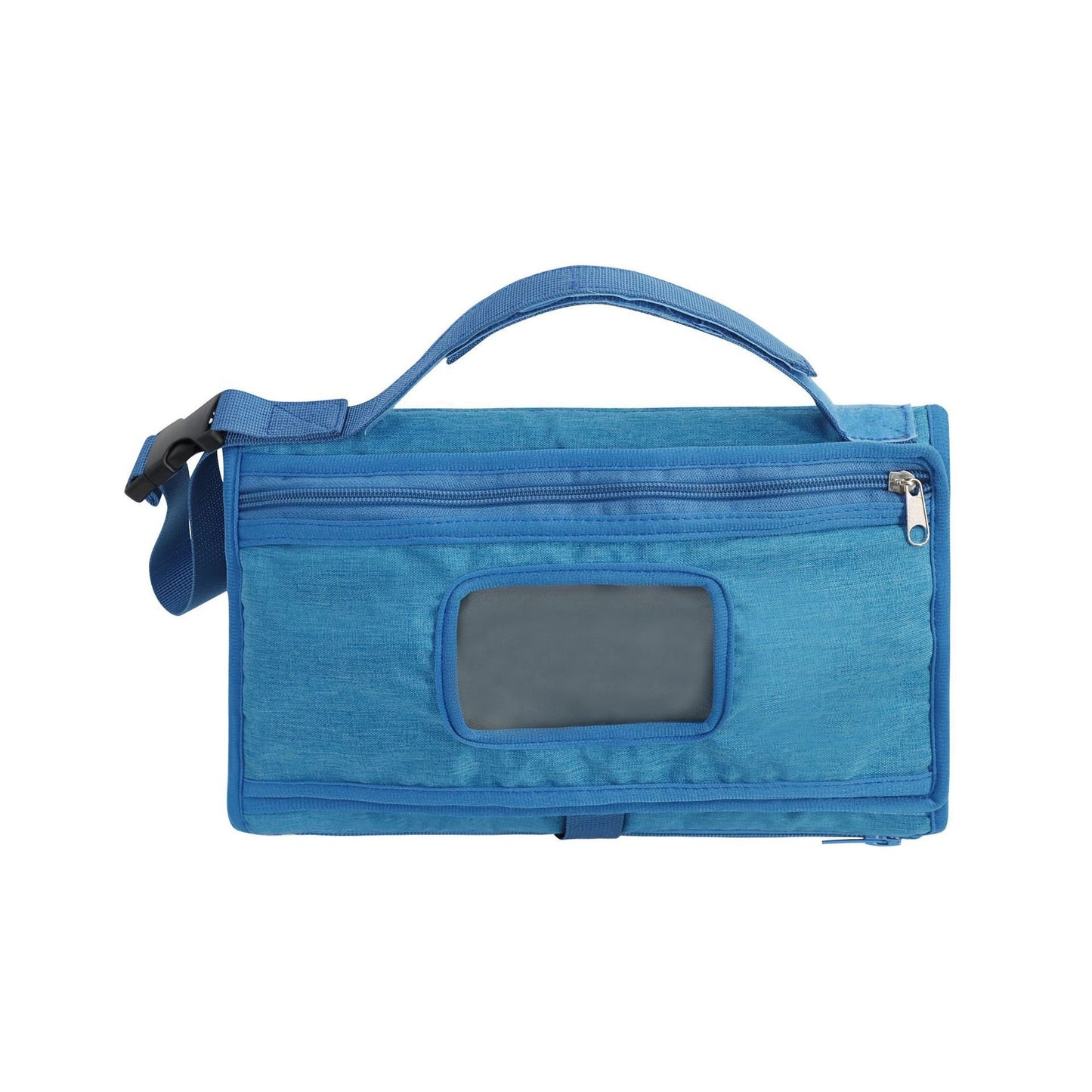 Portable diaper changing stroller hanging diaper pad bag