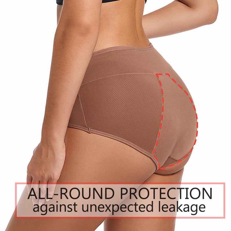 Three-layer women's underwear in multiple colors is available