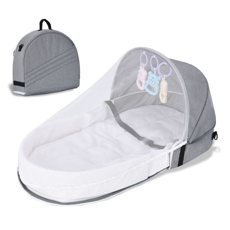 Portable folding crib