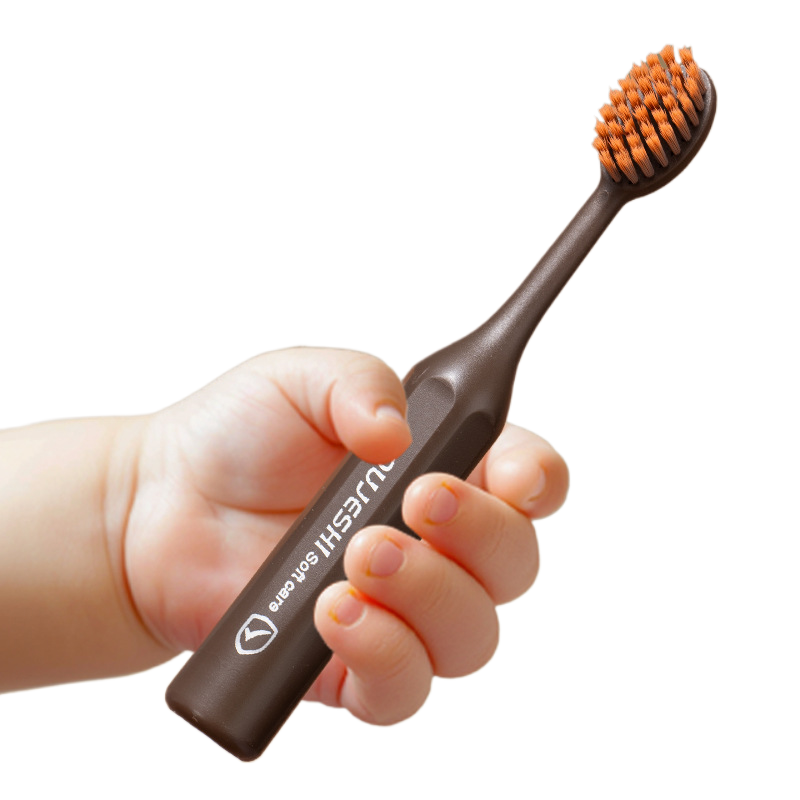 Children's Toothbrush Big Head Widened Household Soft Hair Portable Standing