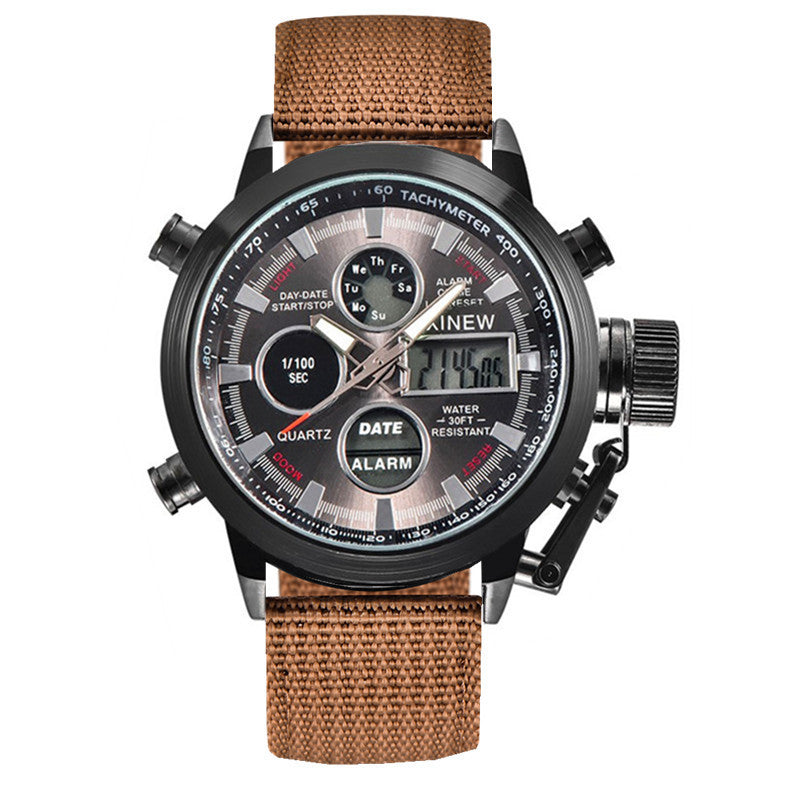 Men's Fashion Belt Multi-functional Watch