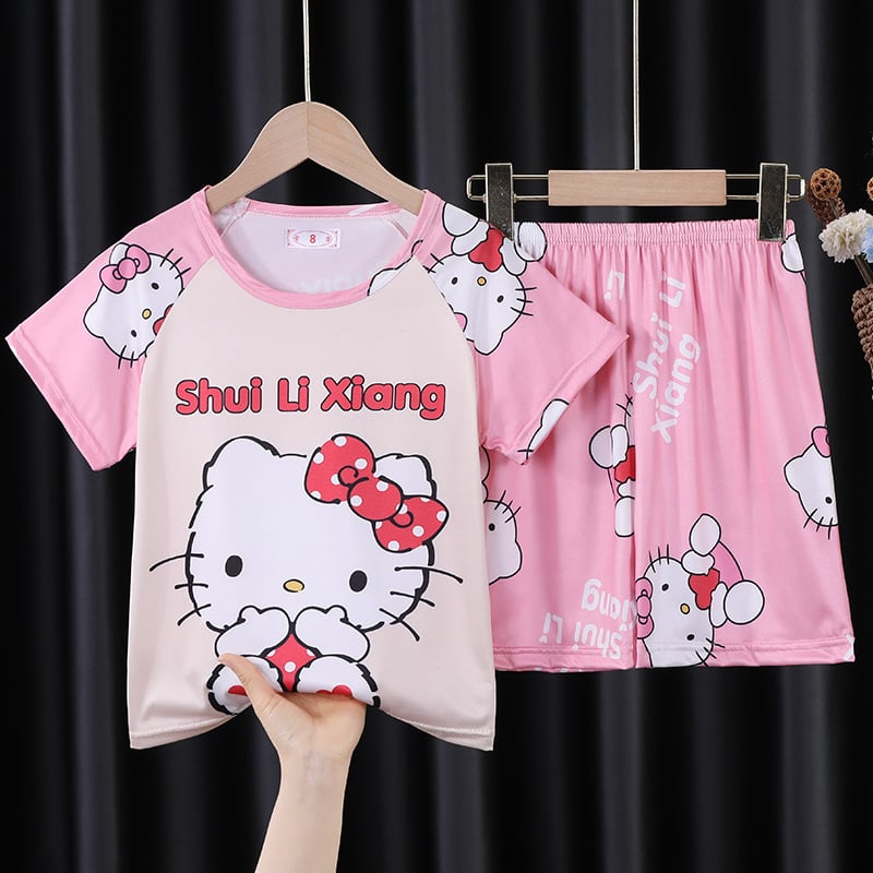 Cute cartoon girls' home clothes