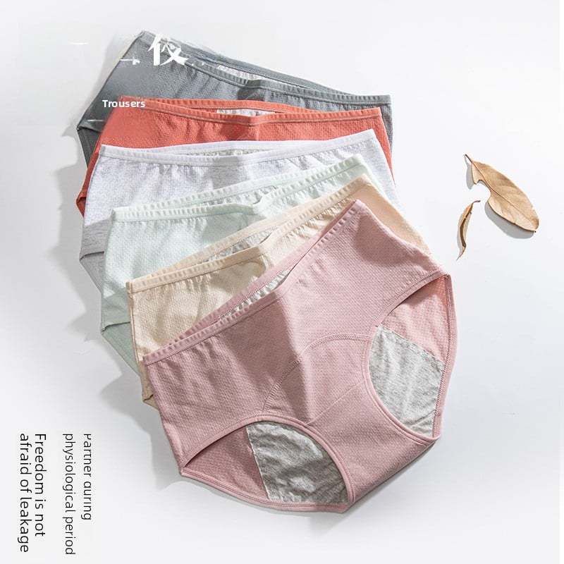 Ladies with mid-waist pure cotton underwear
