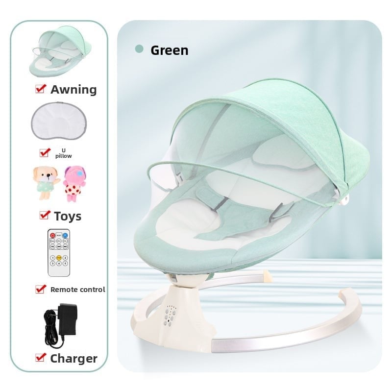 Baby rocking chair, a magic tool for soothing kids, baby sleeping lounge chair, and electric cradle for newborns