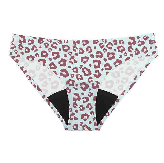 Printed low-rise menstrual pants