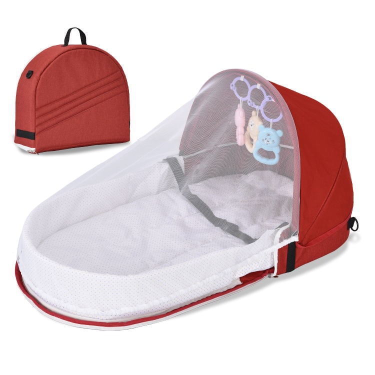 Portable folding crib