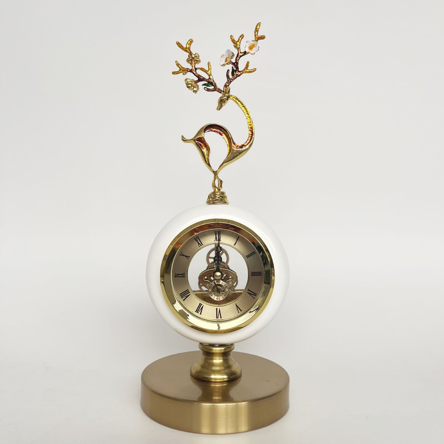 Light Luxury Table Clock Living Room Home Decoration Simple Mute