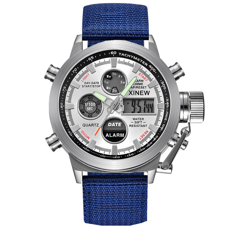 Men's Fashion Belt Multi-functional Watch