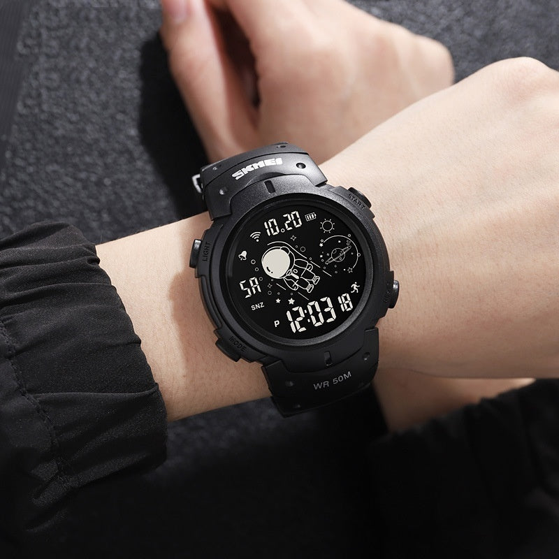 Multifunctional Spaceman Middle School Student Electronic Sports Watch