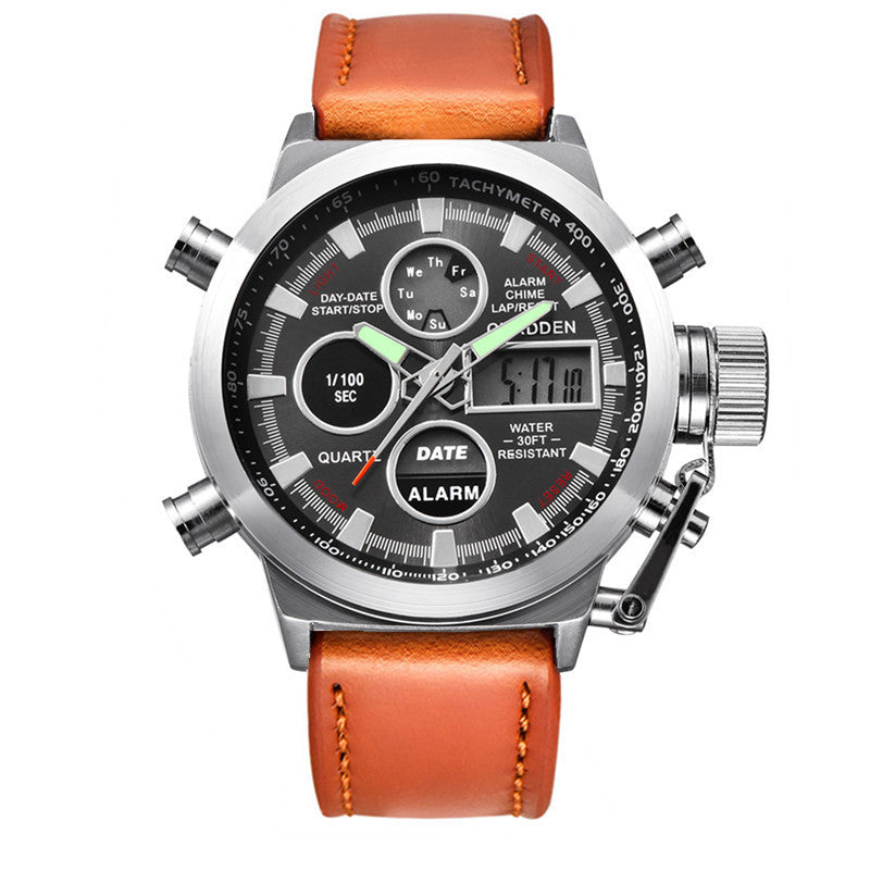 Men's Fashion Belt Multi-functional Watch