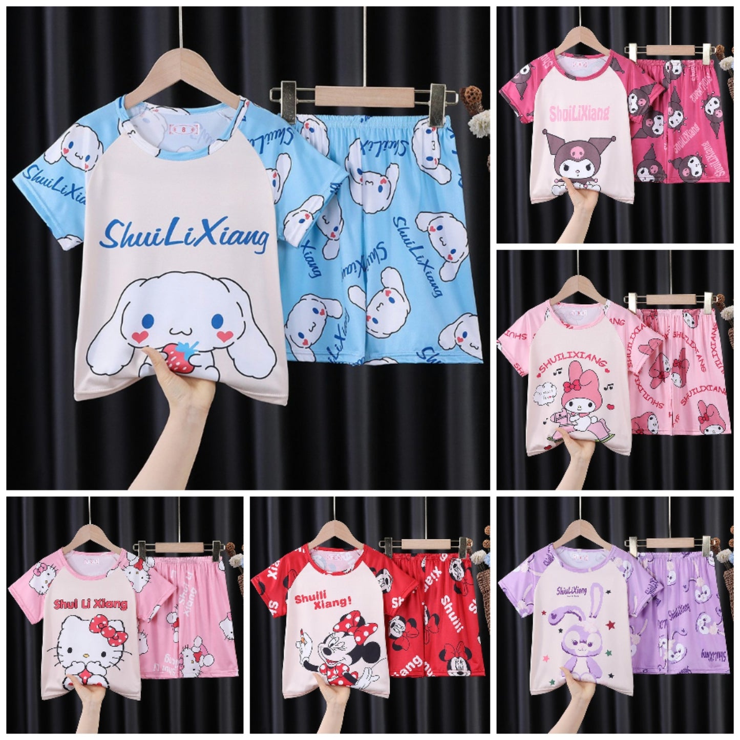 Cute cartoon girls' home clothes