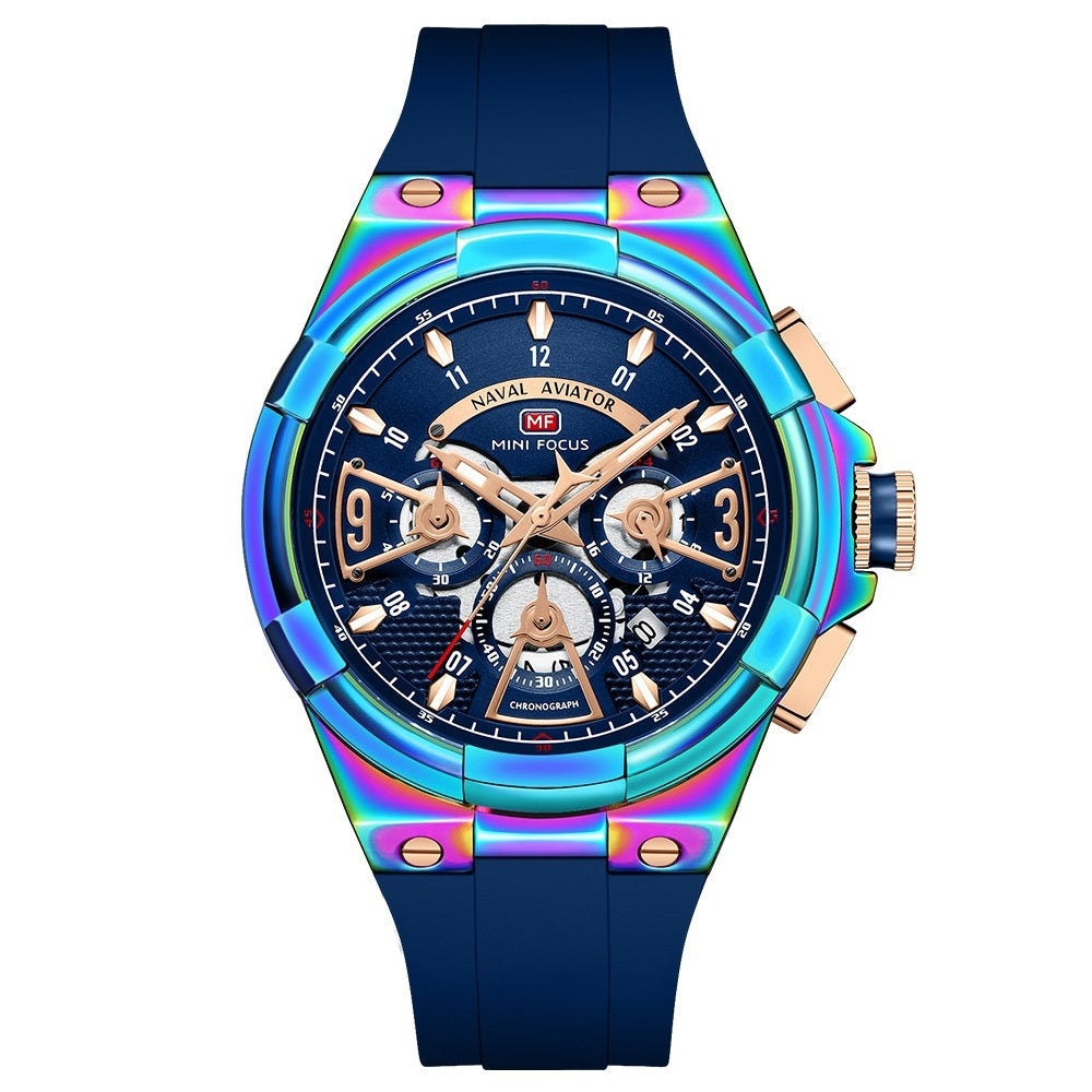 Casual Waterproof Quartz Floating Hollow Surface Watch