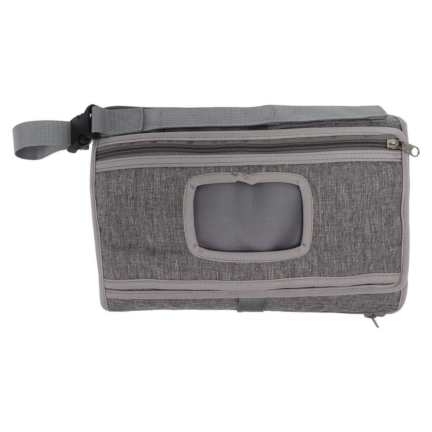 Portable diaper changing stroller hanging diaper pad bag