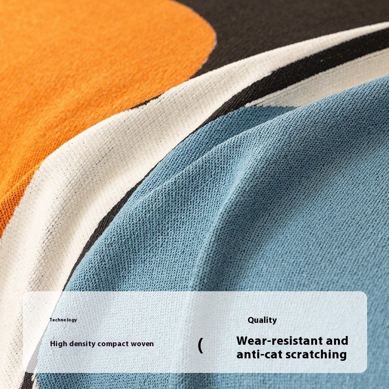 Ins Style Cartoon Chenille Sofa Cover Cloth