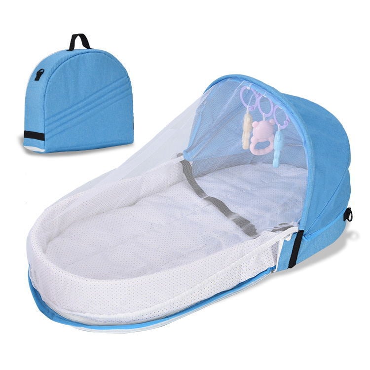 Portable folding crib