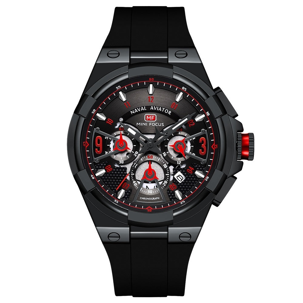 Casual Waterproof Quartz Floating Hollow Surface Watch