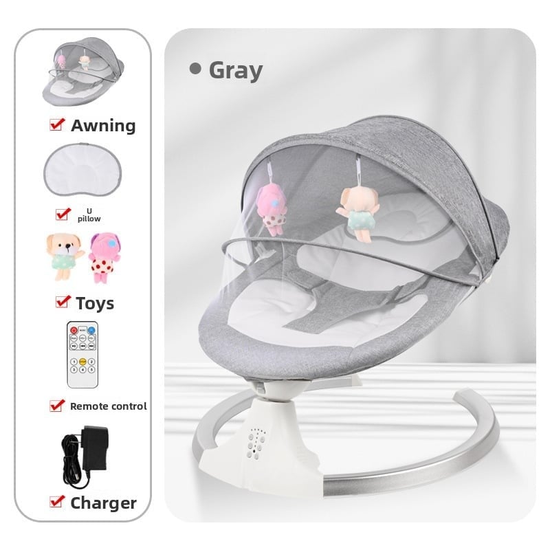 Baby rocking chair, a magic tool for soothing kids, baby sleeping lounge chair, and electric cradle for newborns
