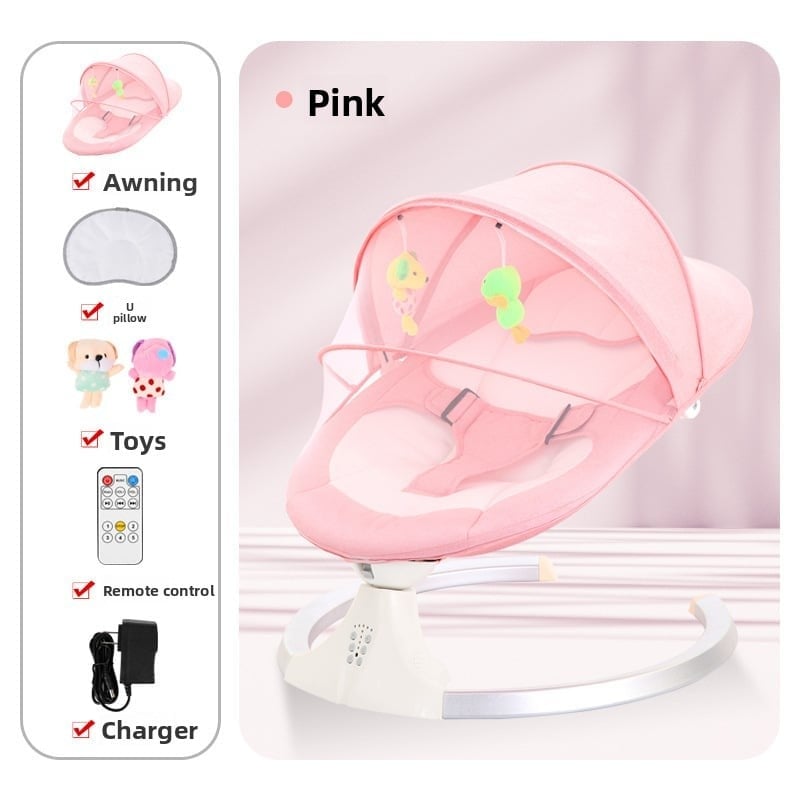 Baby rocking chair, a magic tool for soothing kids, baby sleeping lounge chair, and electric cradle for newborns