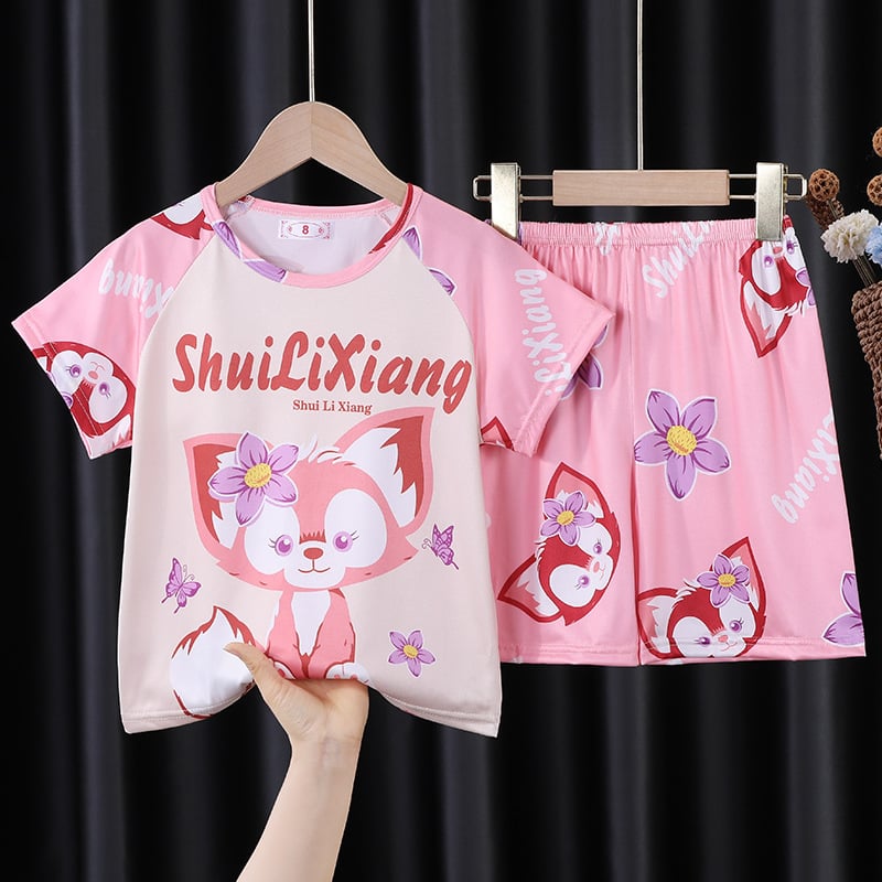 Cute cartoon girls' home clothes
