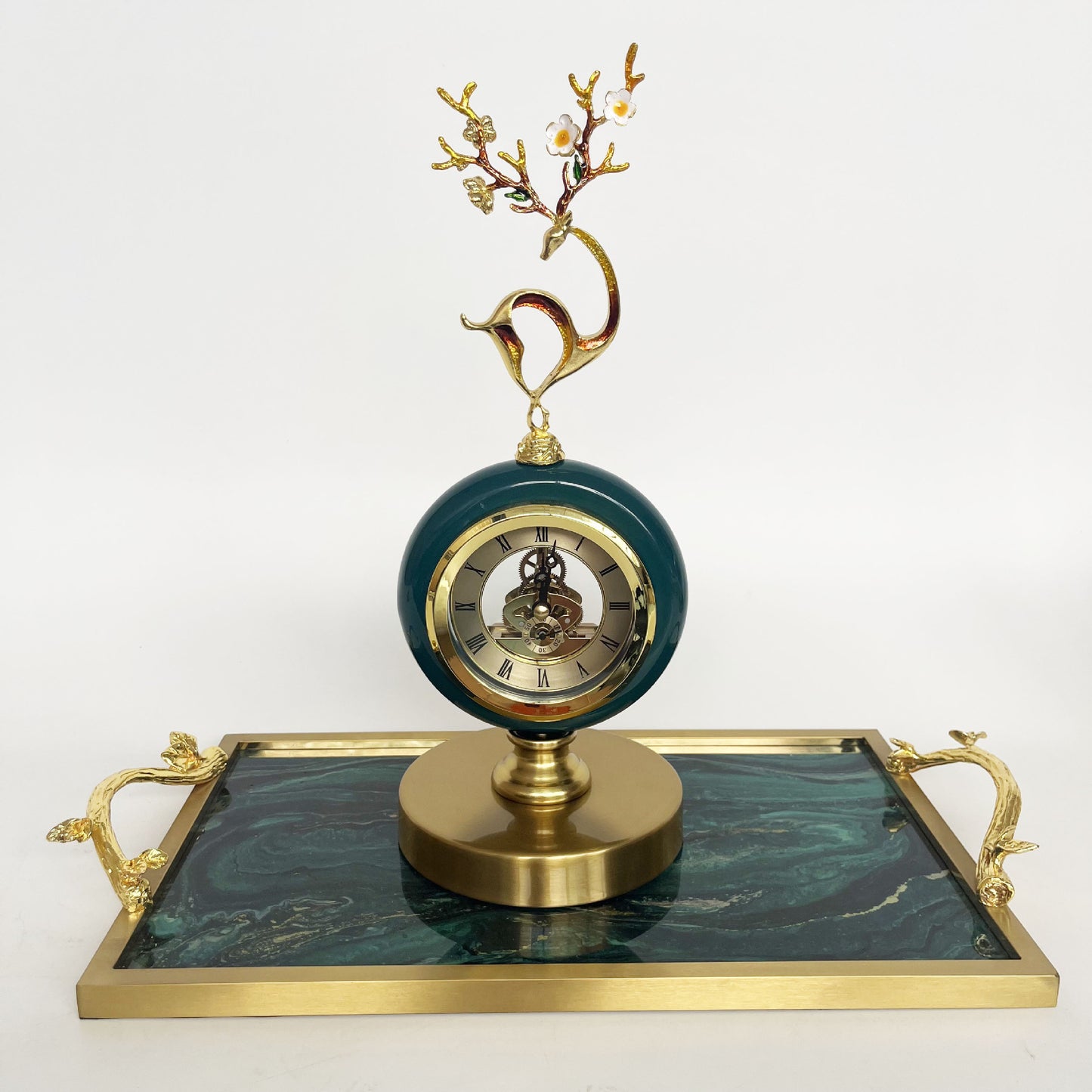 Light Luxury Table Clock Living Room Home Decoration Simple Mute