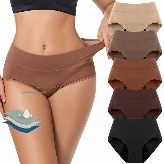 Three-layer women's underwear in multiple colors is available