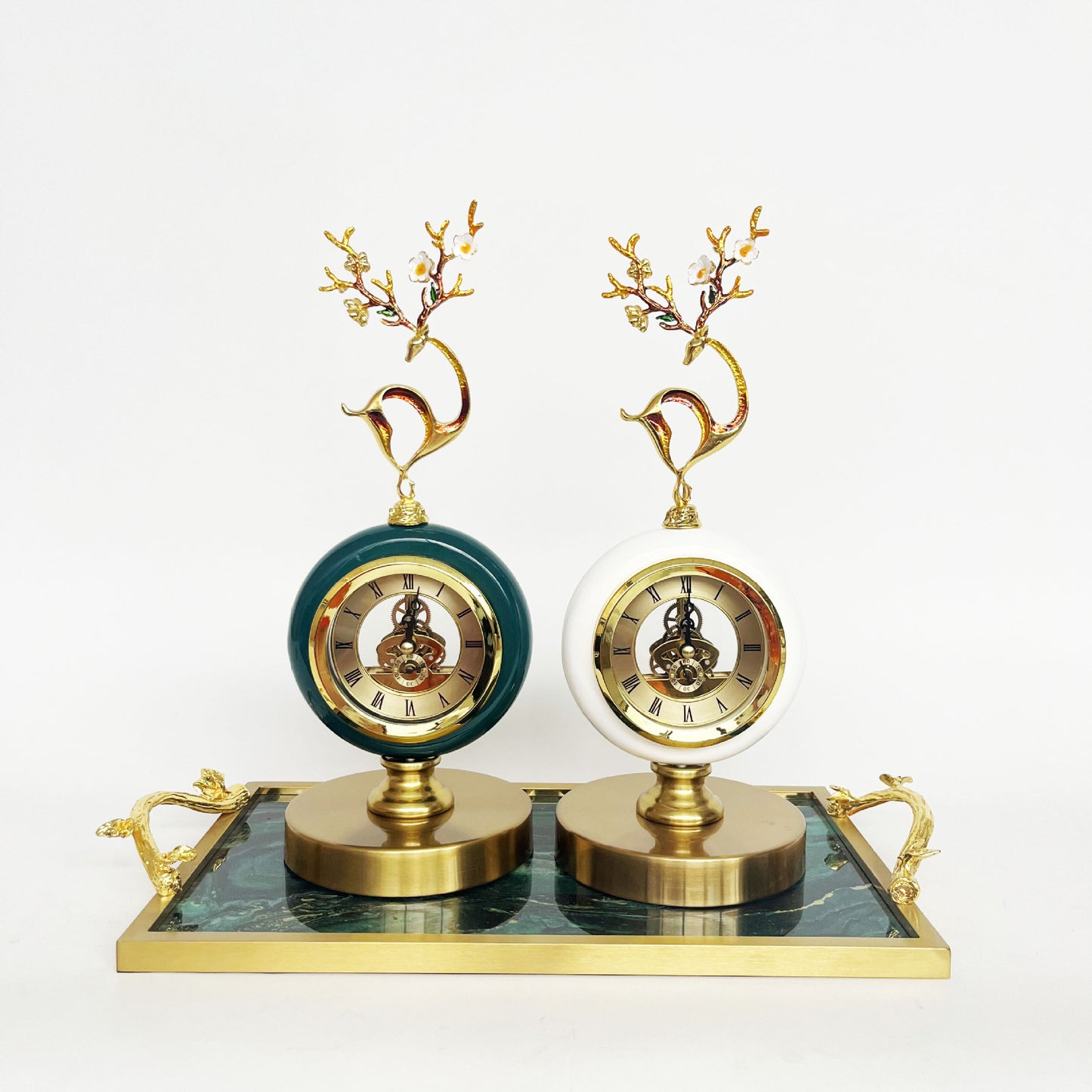 Light Luxury Table Clock Living Room Home Decoration Simple Mute